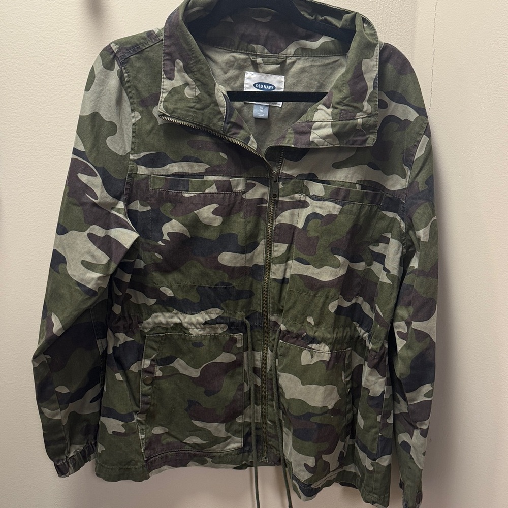 Old Navy Camouflage jacket, size XL